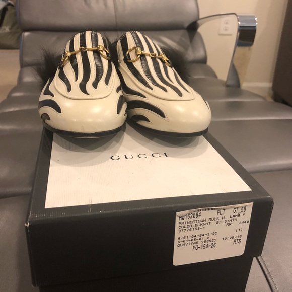 GUCCI Princeton Mule BLK/WHT - Picture 4 of 7